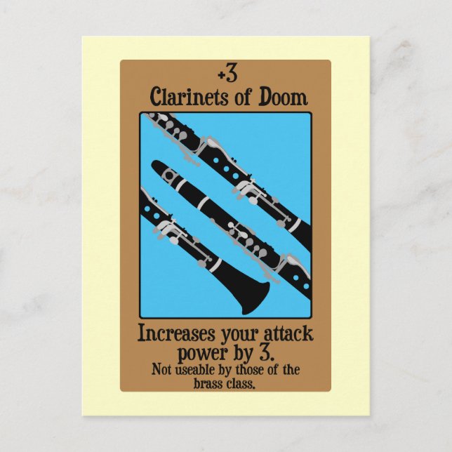 Carte Postale Clarinets de Doom (Devant)