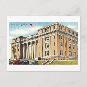 Carte Postale Clarke County Court House à Athènes, Géorgie