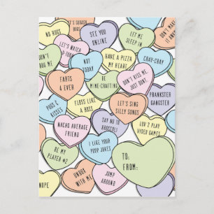 Carte Postale Classe anti-Valentin Valentines garçons plus âgés