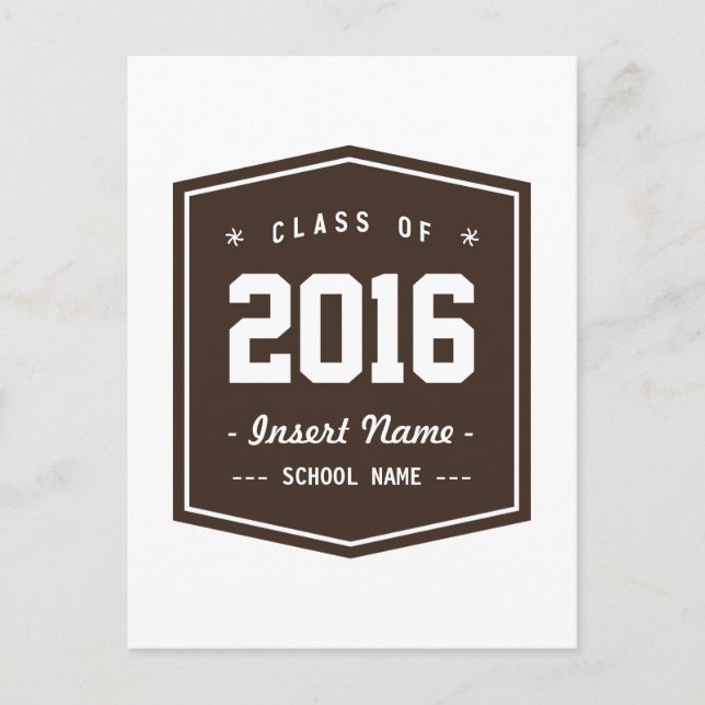 Carte Postale Classe Bister Retro (Devant)