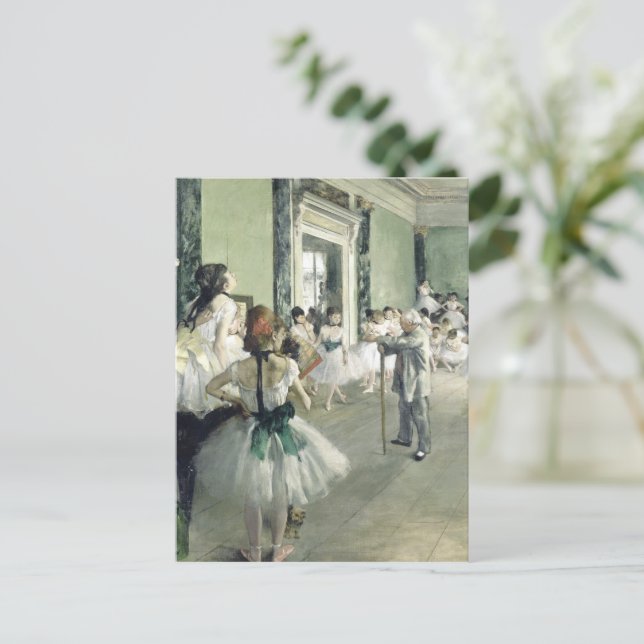 Carte Postale Classe de ballet Edgar Degas (Debout devant)