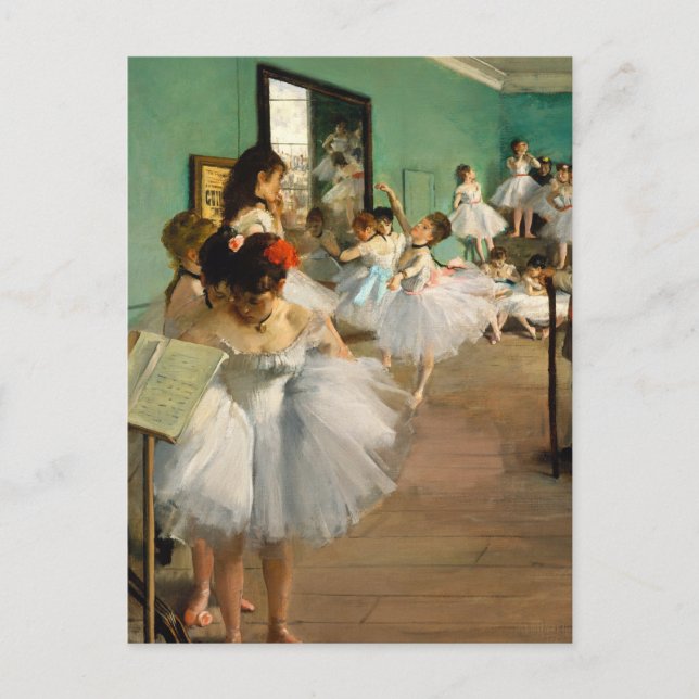 Carte Postale Classe de danse par Edgar Degas (Devant)