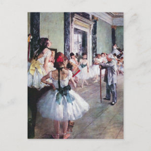 Carte Postale Classe de danse par Edgar Degas, Ballet Art Vintag