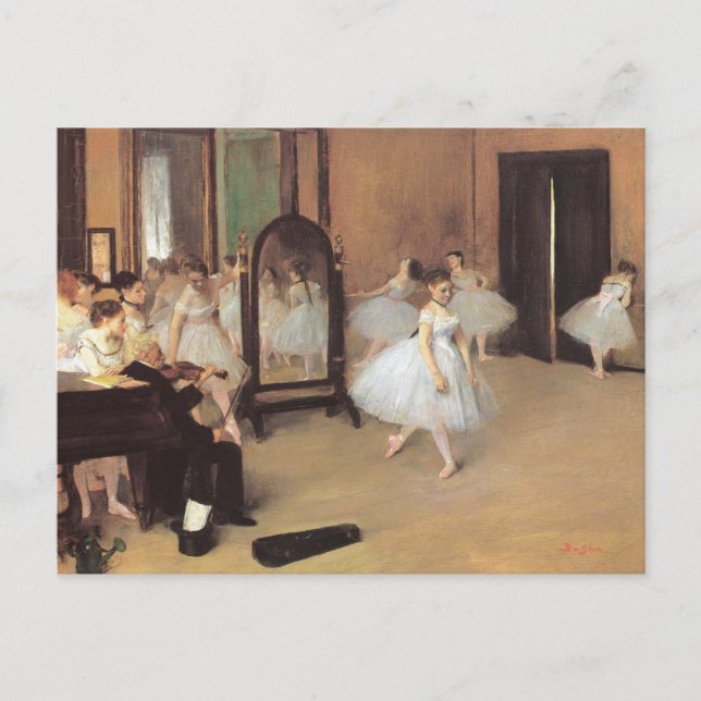 Carte Postale Classe de danse par Edgar Degas, Ballet Vintage (Devant)