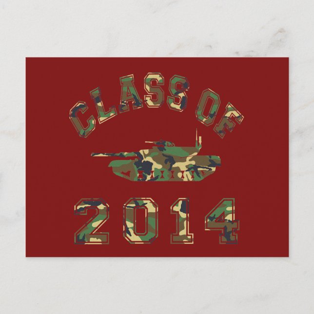 Carte Postale Classe De L'École Militaire Camo 2014 (Devant)