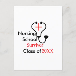 Carte Postale Classe de survivants de l'école d'infirmières de 2