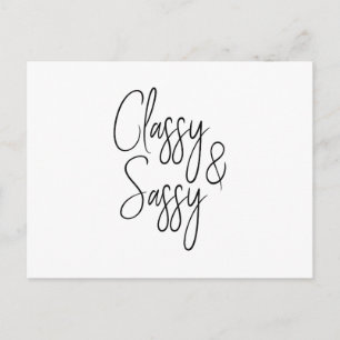 Carte Postale Classé et Sassy