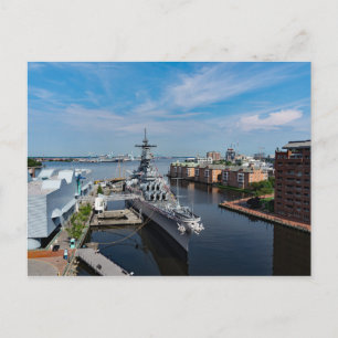 Carte Postale Classe Iowa - USS Wisconsin (BB-64)