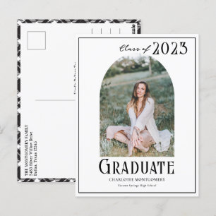 Carte Postale Classe moderne élégante de 2023 - Diplôme Photo
