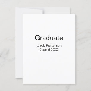 Carte Postale classe moderne simple minimale ajouter un nom dipl