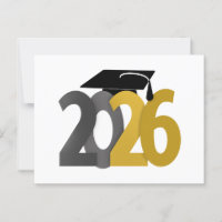 Classe or et argent de 2026 Graduation