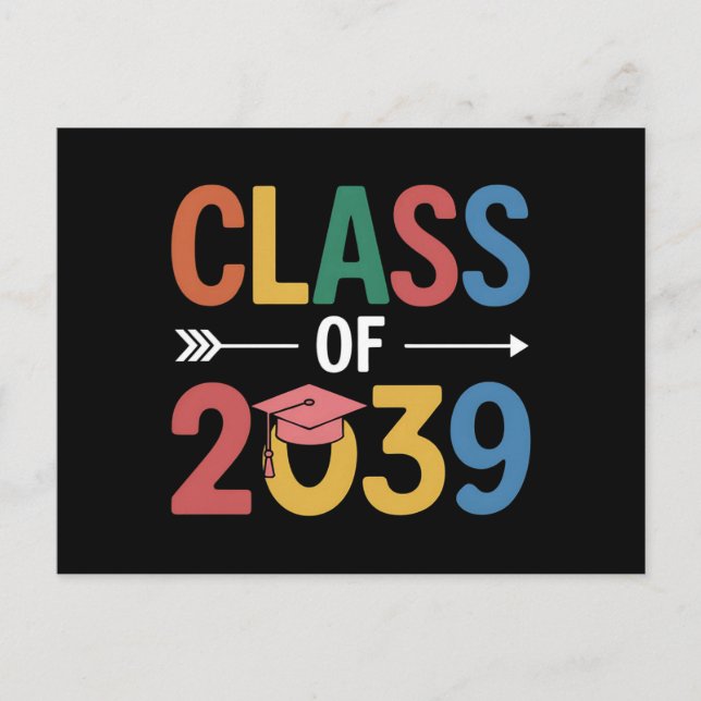 Carte Postale Classe super De 2039 Diplôme Senior 2039 (Devant)