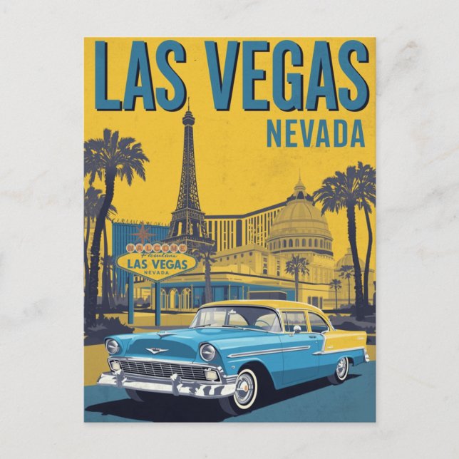 Carte Postale Classic Las Vegas Nevada Travel (Devant)