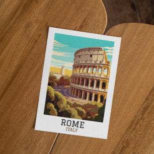 Carte Postale Classic Rome Italie Colisée Historique