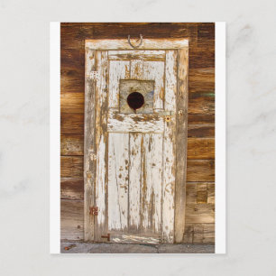 Carte Postale Classic Rustic Rural Worn Vieux Porte de la grange