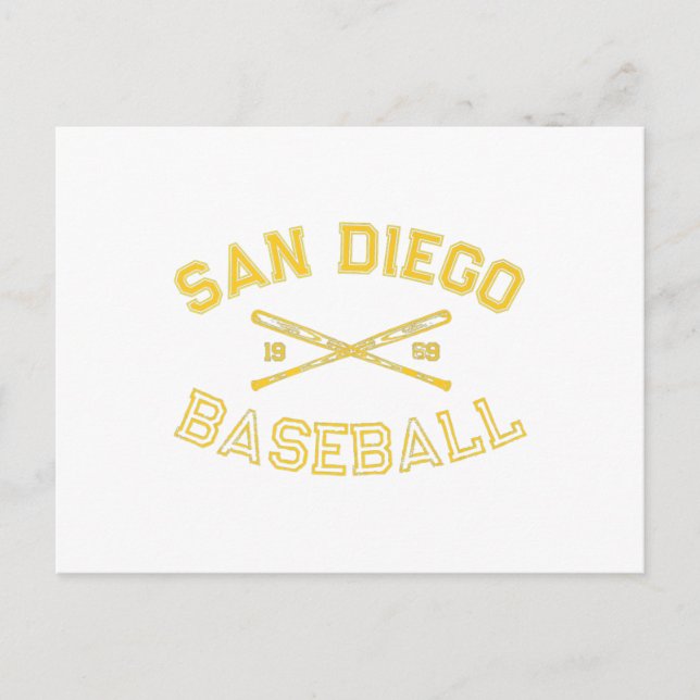 Carte Postale Classic San Diego California Baseball Fan Retro Vi (Devant)