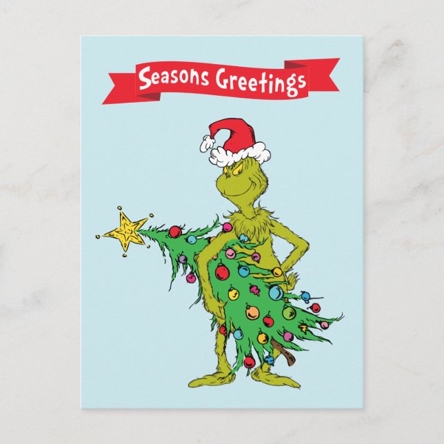 Carte Postale Classic The Grinch | Naughty (Devant)