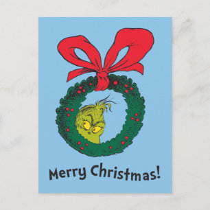 Carte Postale Classic The Grinch   Wreath