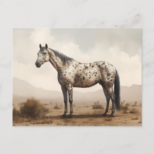 Carte postale classique américaine Appaloosa Horse (Devant)