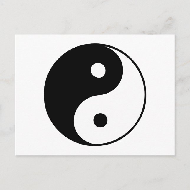 Carte Postale Classique Yin Yang (Devant)