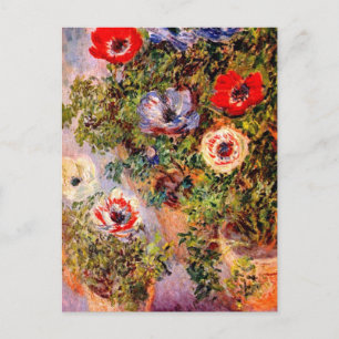 Carte Postale Claude Monet Anemonen