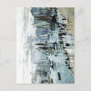 Carte Postale Claude Monet, Bateaux de pêche au départ du port, 