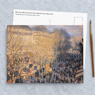 Carte Postale Claude Monet - Boulevard des Capucines à Paris