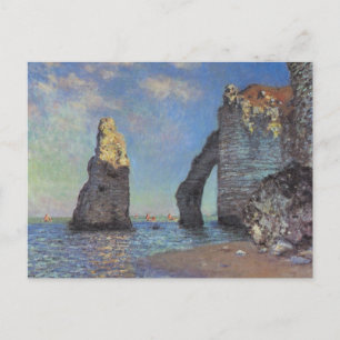 Carte Postale Claude Monet Cliffs at Etretat Impressionist Paint