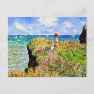 Carte Postale Claude Monet - Clifftop français - Impressionnisme