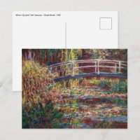Claude Monet - Eau Lily étang, Harmonie rose