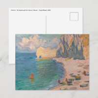 Claude Monet - Etretat : Plage et Falaise d'Amont