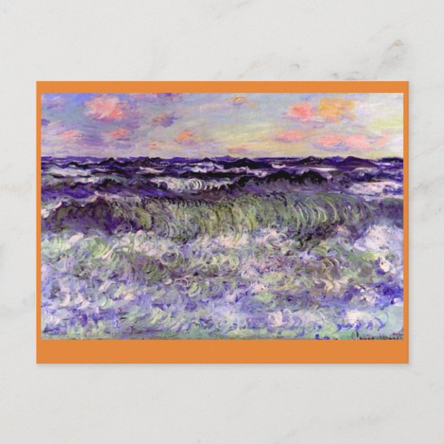 Carte Postale Claude Monet, Étude sur la mer (Devant)