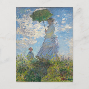 Carte Postale Claude Monet   Femme avec un parasol
