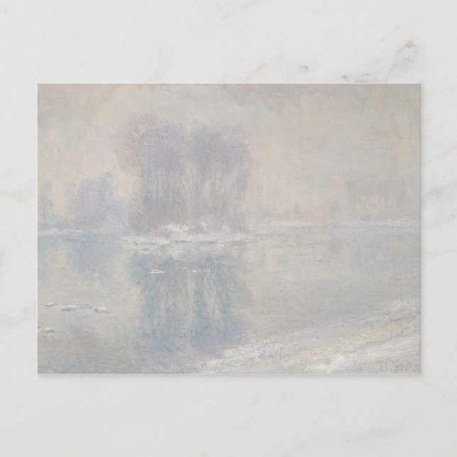 Carte Postale Claude Monet - Flottes de glace (Devant)
