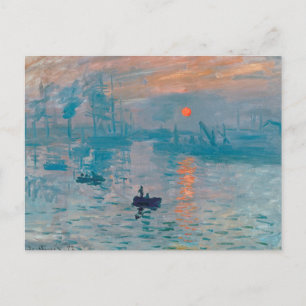 Carte Postale Claude Monet Impression Sunrise Français