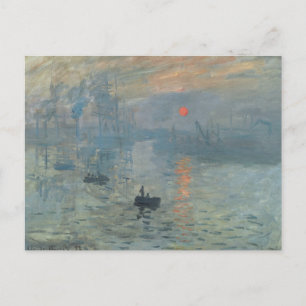Carte Postale Claude Monet Impression Sunrise Soleil Levant