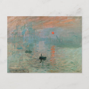 Carte Postale Claude Monet - Impressionnisme, Lever de soleil,