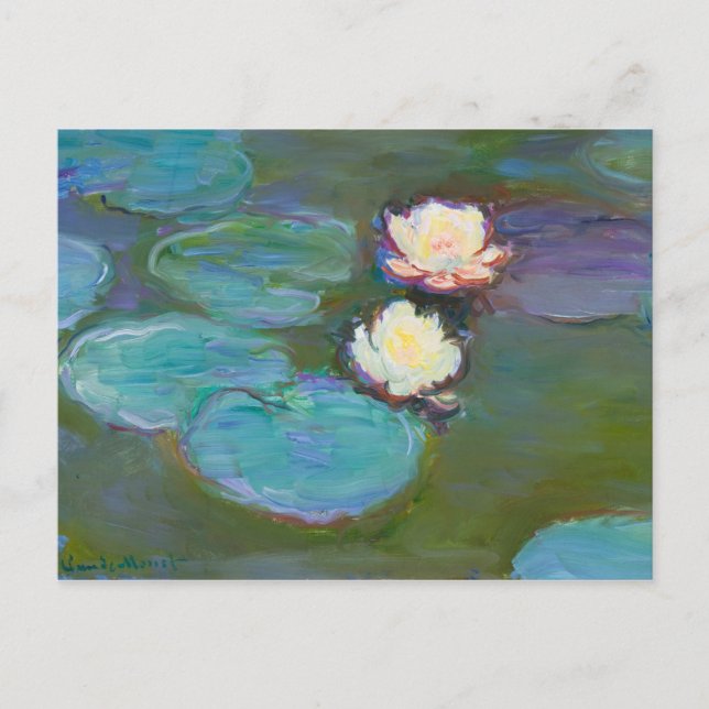 Carte postale Claude Monet Impressionniste Water L (Devant)