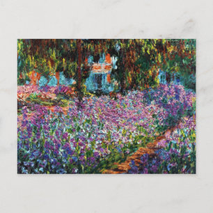 Carte Postale Claude Monet : Iris dans le jardin de Monet