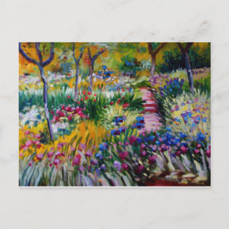 Carte Postale Claude Monet Iris Garden