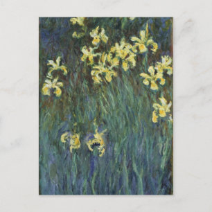 Carte Postale Claude Monet - Iris jaunes