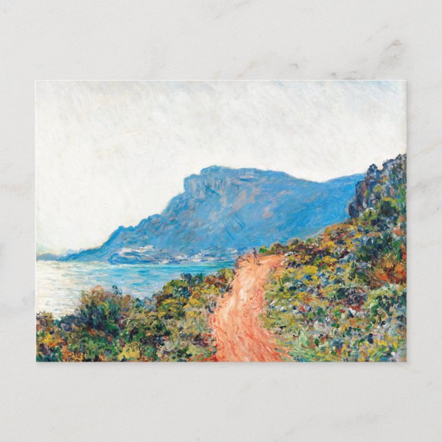 Carte Postale Claude Monet La Corniche près de Monaco (Devant)