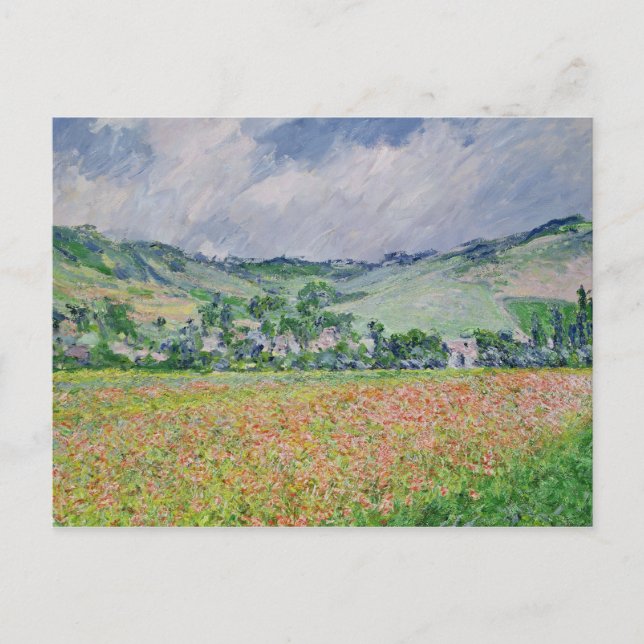 Carte Postale Claude Monet | Le champ de pavot près de Giverny,  (Devant)