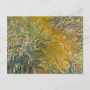 Carte Postale Claude Monet Le Chemin à travers les iris