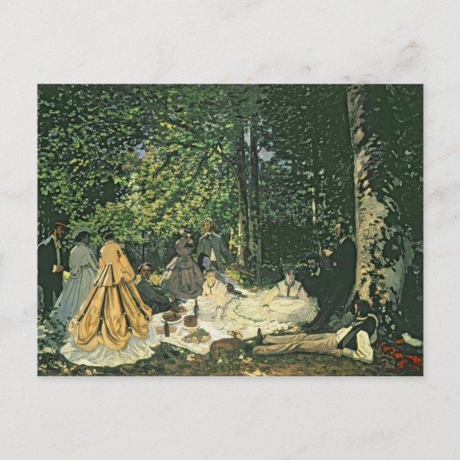 Carte Postale Claude Monet | Le Dejeuner sur l'Herbe, 1865-1866 (Devant)