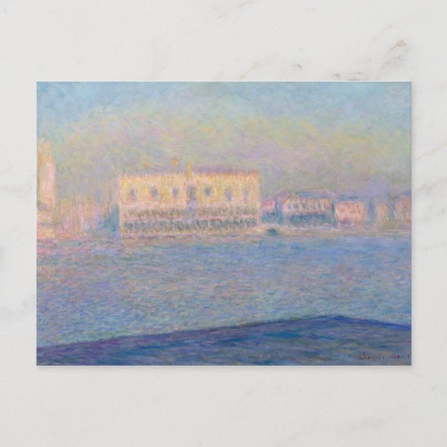 Carte Postale Claude Monet | Le Palais des Doges vu de San Gio (Devant)