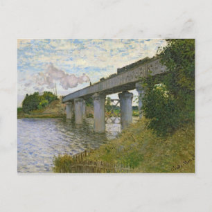 Carte Postale Claude Monet   Le pont ferroviaire à Argenteuil