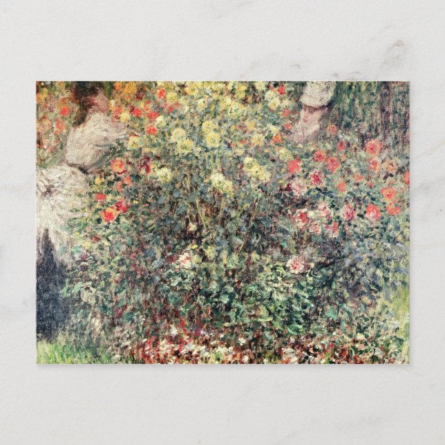 Carte Postale Claude Monet | Les femmes dans les fleurs, 1875 (Devant)