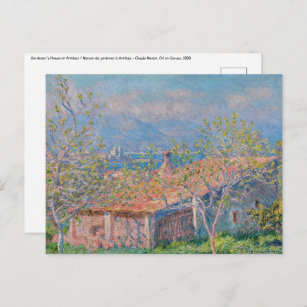 Carte Postale Claude Monet - Maison de jardinier à Antibes