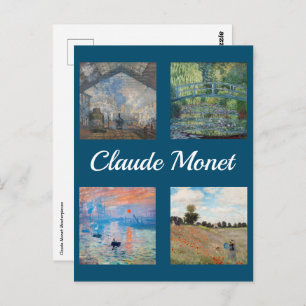 Carte postale Claude Monet Masterpieces Patchwork